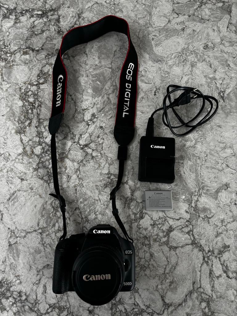 Canon EOS 500D Spiegelreflexcamera, Gebruikt, Spiegelreflex, Canon, Ophalen of Verzenden