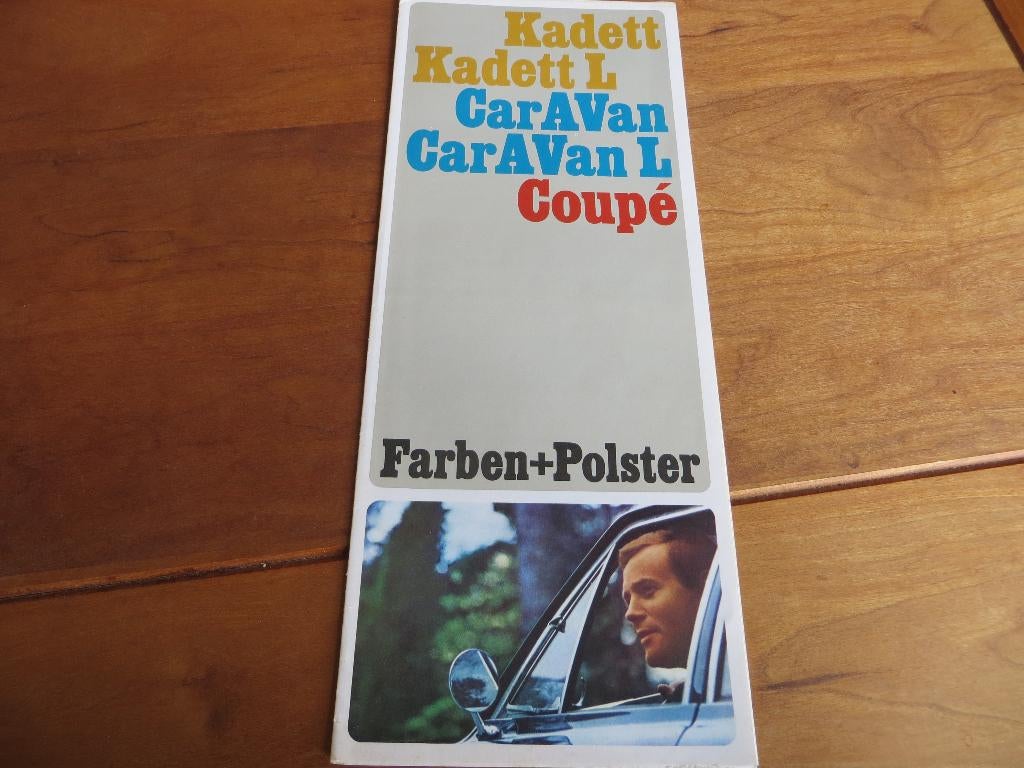 Folder Opel Kadett B, Kadett Coupe, Caravan kleuren 1965, Boeken, Auto's | Folders en Tijdschriften, Zo goed als nieuw, Opel, Ophalen of Verzenden