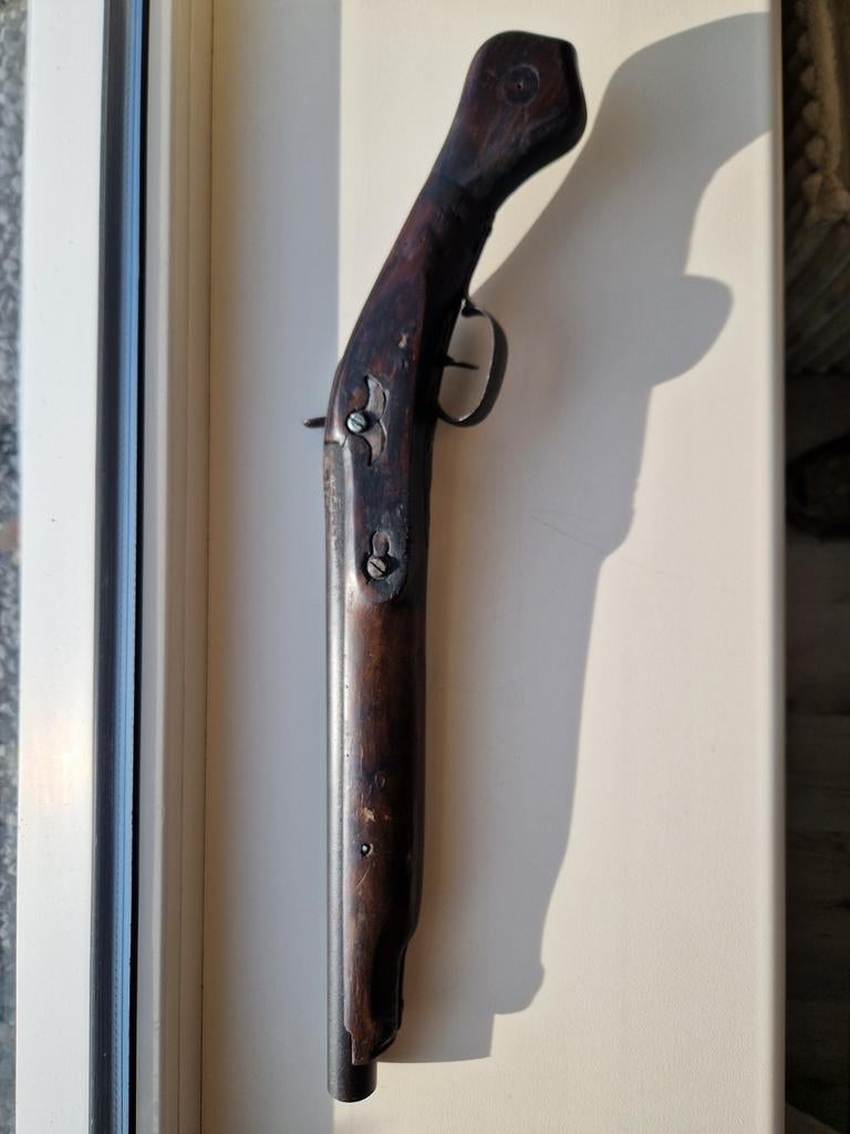 Antiek Musket Percussie pistool 18mm, Ophalen of Verzenden