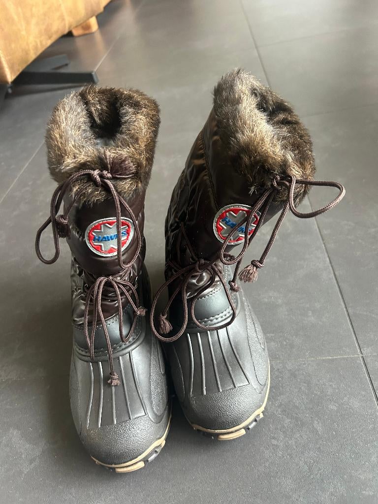 Hawks snowboots bruin, Ophalen of Verzenden, Zo goed als nieuw, Bruin, Snowboots