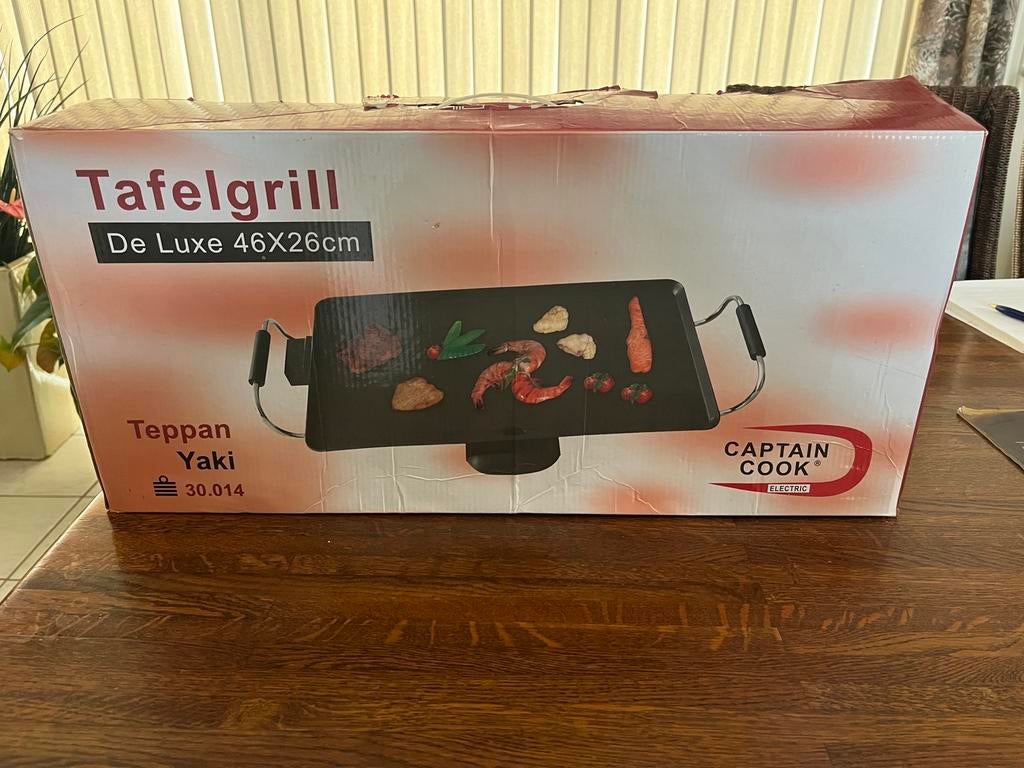 Tafelgrill Teppan Yaki nieuw!, Witgoed en Apparatuur, Grillplaten, Nieuw, Ophalen