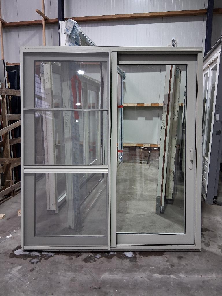 Schuifpui HR++ Aluminium bezorgen factuur mogelijk, Aluminium, Ophalen of Verzenden, Zo goed als nieuw, 150 tot 225 cm