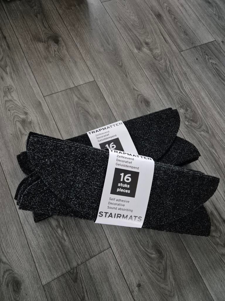 Trapmat New York Antraciet Kwantum 16 stk NIEUW, Huis en Inrichting, Stoffering | Vloerbedekking, Zwart, Overige typen, Nieuw