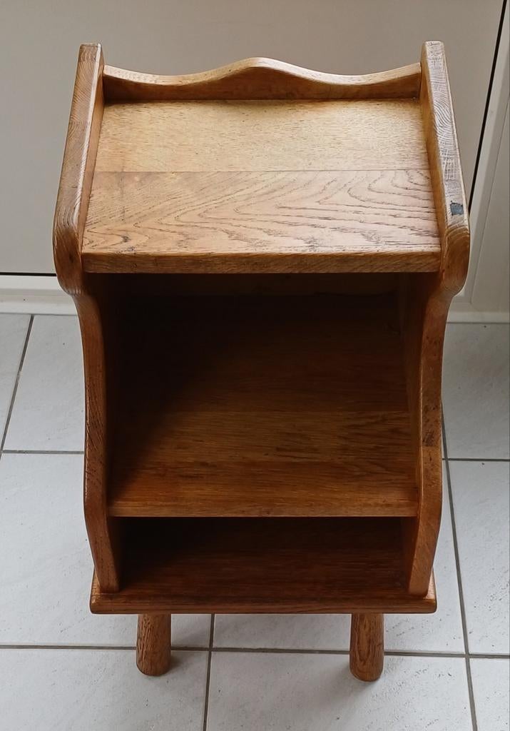 Stevig eikenhouten telefoonkastje, Gebruikt, Minder dan 45 cm, Hout, 55 tot 70 cm
