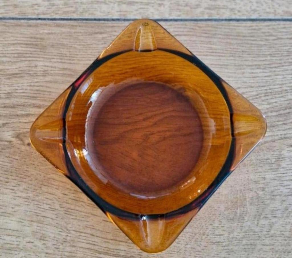 Duralex Asbak Amberkleur, Ophalen of Verzenden, Zo goed als nieuw, Asbak