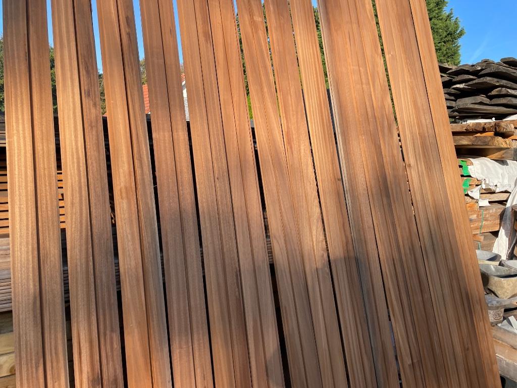 Ayous gevelbekleding channelsiding rabat ook frake  outlet, Ophalen, Planken, Nieuw, Hardhout