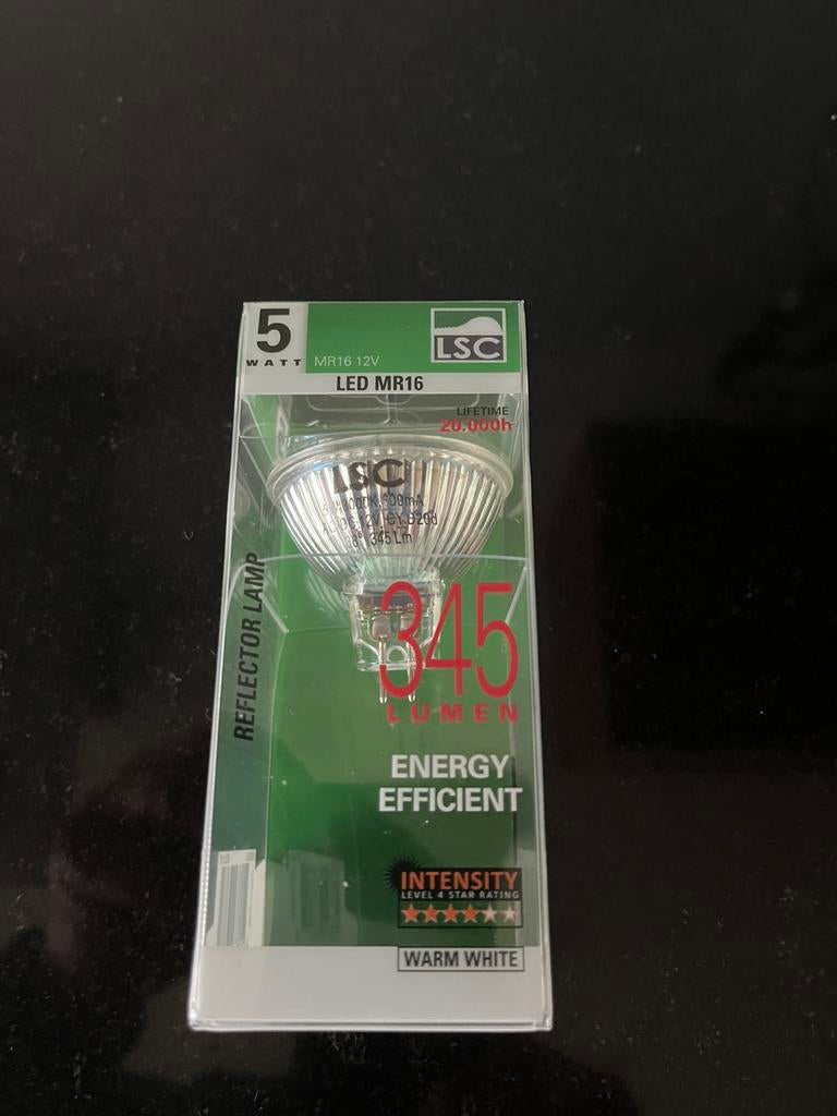 LSC GU5.3 (MR16) 12V 5 Watt LEDSpot. Niet dimbaar., Led-lamp, Minder dan 30 watt, Nieuw, Bipin of Steekvoet