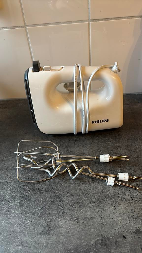 Philips handmixer, Witgoed en Apparatuur, Keukenmixers, Ophalen of Verzenden, Gebruikt, 3 snelheden of meer