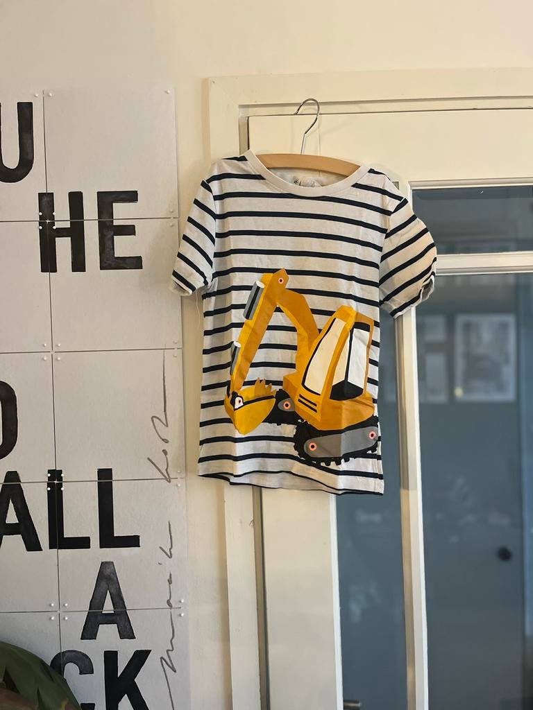 Stoer T-shirt met Graafmachine, Ophalen of Verzenden, Zo goed als nieuw, Jongen, Shirt of Longsleeve