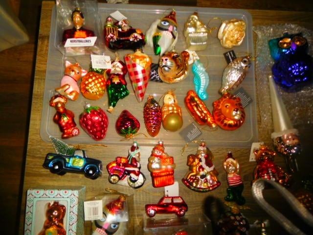 kerstballen glas, Ophalen, Gebruikt