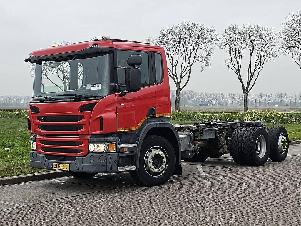 SCANIA P280 62x*4 pto e6 420dkm, Auto's, Automaat, Euro 6, Scania, Origineel Nederlands
