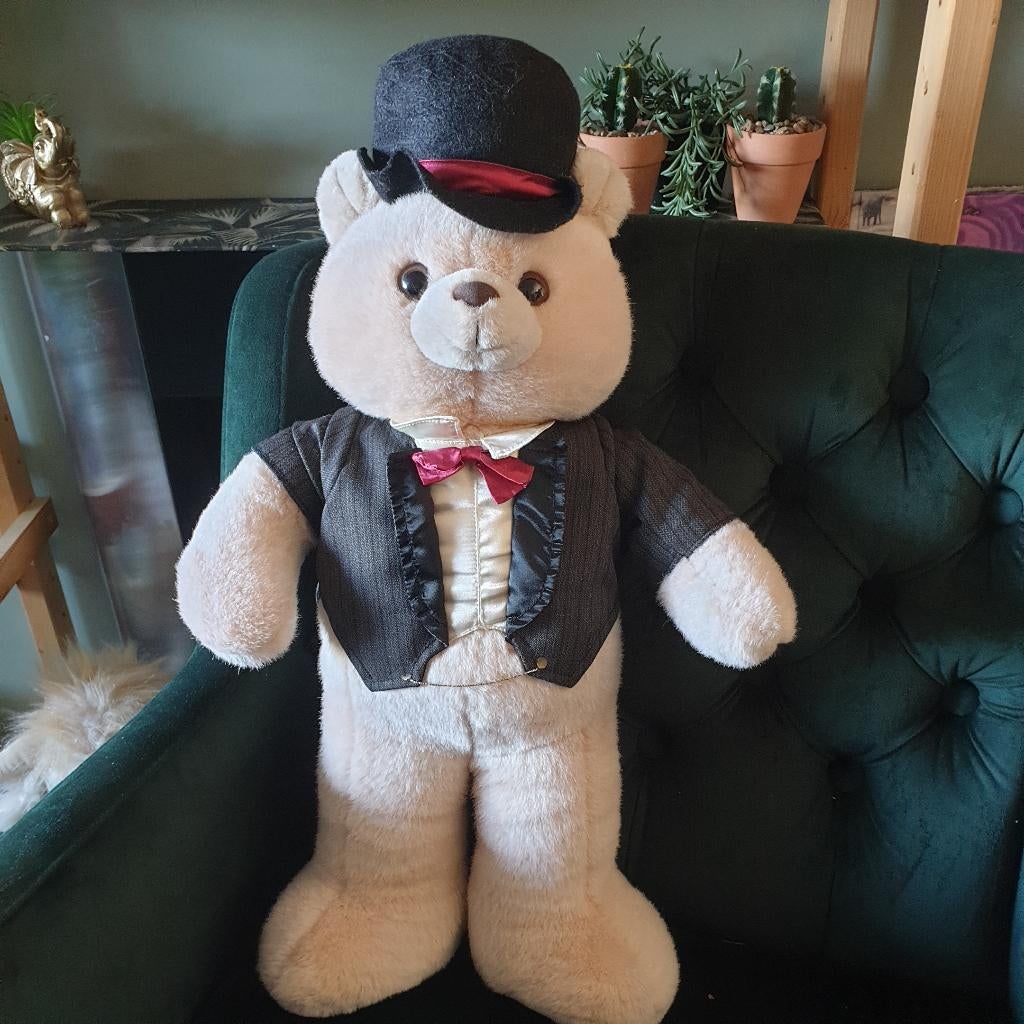 Grote Russ Berrie bruidegom verzamel beer 55 cm 0604, Overige merken, Gebruikt, -, Ophalen of Verzenden