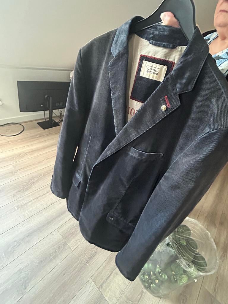 Camel Active Corduroy Blazer - Maat 56 XL, Kleding | Heren, Ophalen of Verzenden, Zo goed als nieuw, Maat 56/58 (XL), Blauw