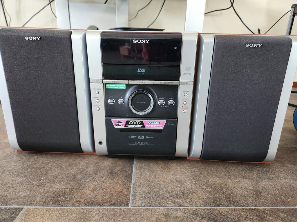 Sony CMT-DX2D stereosysteem - volumeknop stroef, Ophalen