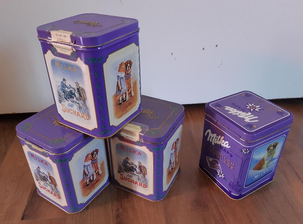 Milka blikken, Ophalen of Verzenden, Gebruikt, Overige, Overige merken