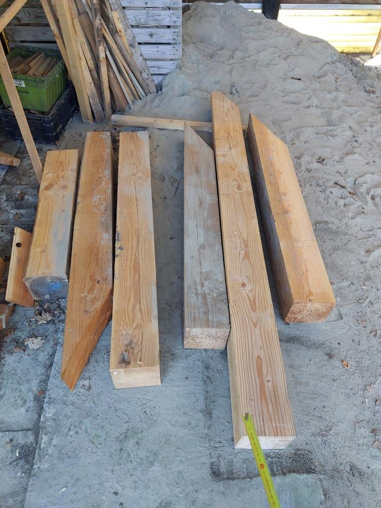 6 Douglas balken 20x20cm, Tuin en Terras, Palen, Balken en Planken, Ophalen of Verzenden, Balken