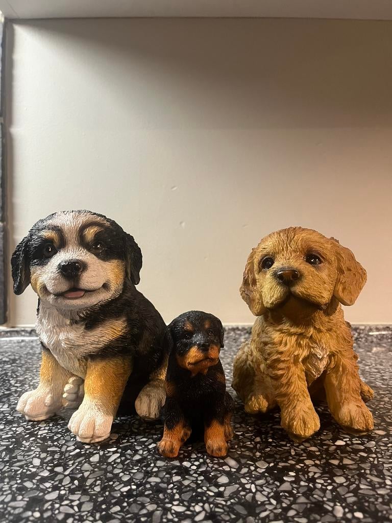 Drie porseleinen honden te koop, Ophalen of Verzenden