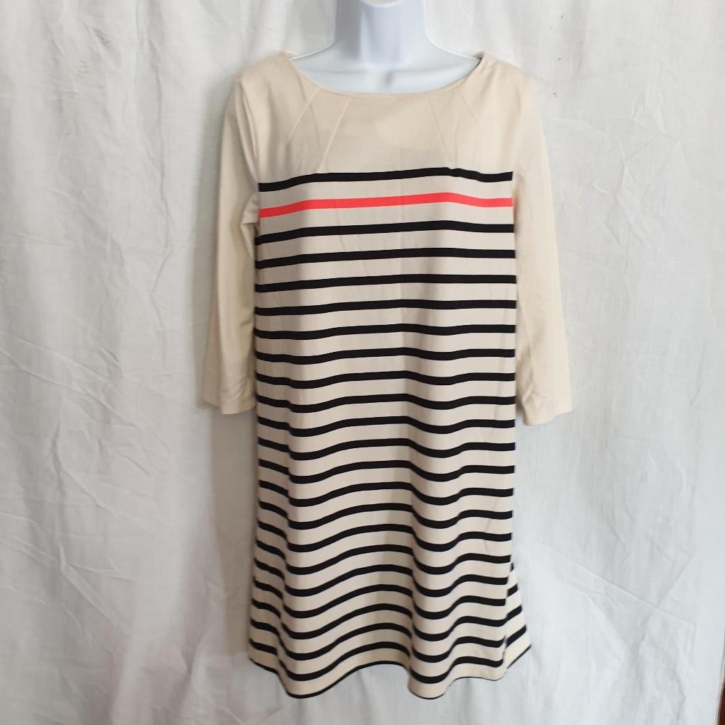 Leuke sportieve jurk, wit met strepen. Mt S Merk H&M, ., Wit, Ophalen of Verzenden, Zo goed als nieuw