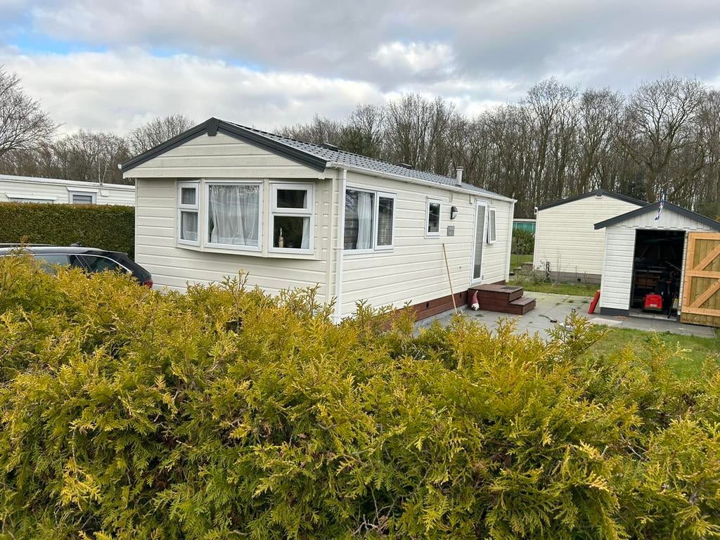 Chalet te koop op Camping de Wite Burch in Bakhuizen, Caravans en Kamperen, Stacaravans, tot en met 4, Ophalen of Verzenden