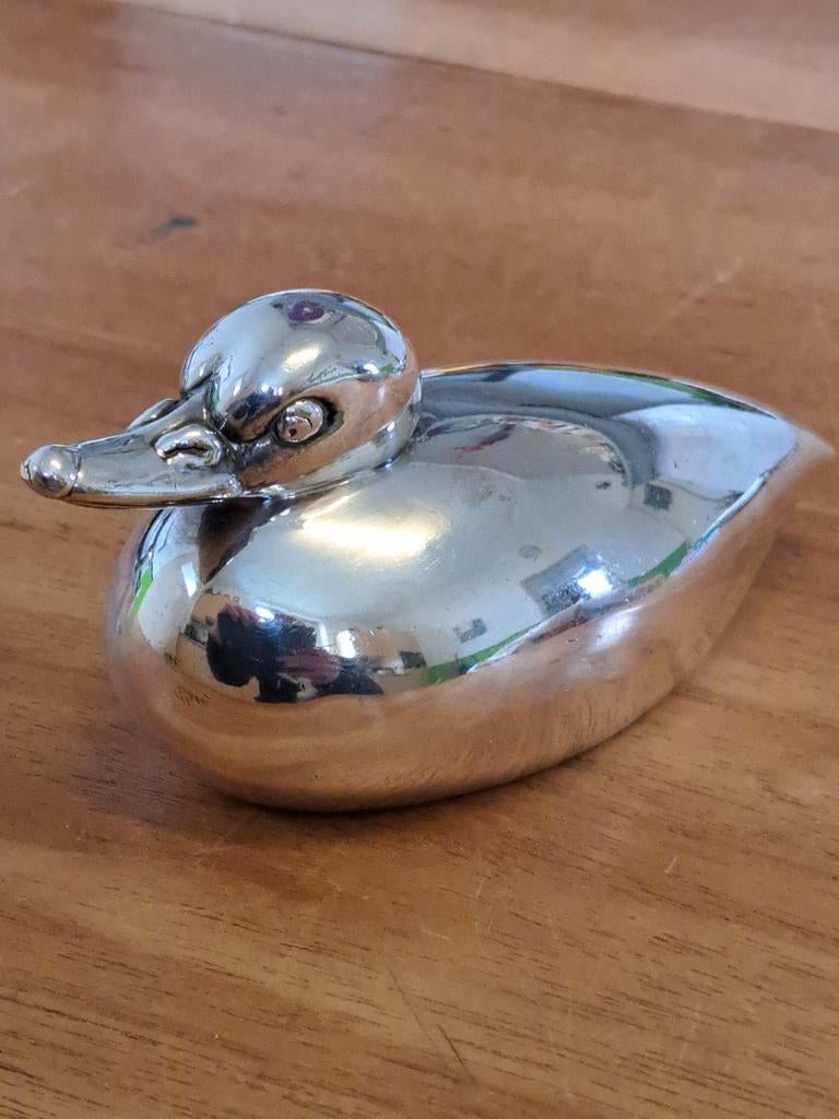 Finland zilveren eend 990 zilver ca 1965, Antiek en Kunst, Ophalen of Verzenden, Zilver