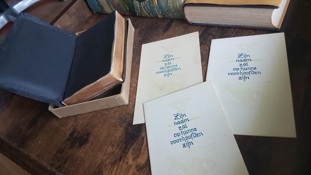 Bijbeldat is de ganse Heilige Schrift/incl 3 de heilige doop, Antiek en Kunst, Antiek | Boeken en Bijbels, Verzenden, Gebr Zomer&Keuning Wageningen