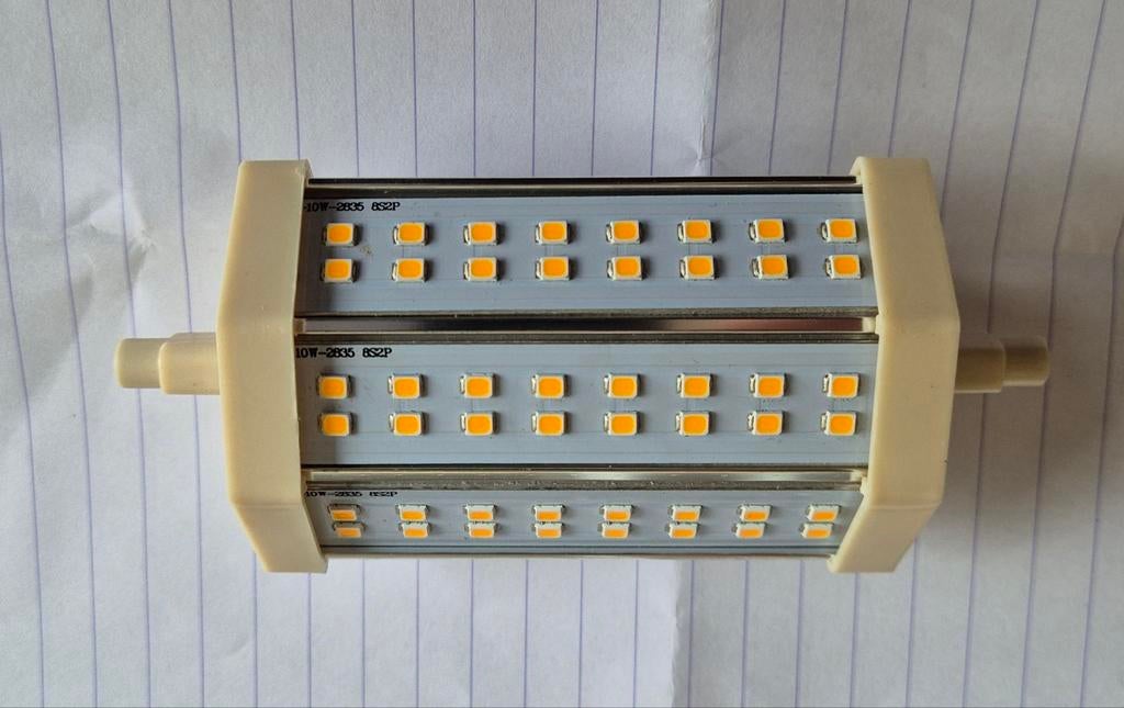 6x Staaflamp R7S LED  10W Warm Wit, Huis en Inrichting, Lampen | Losse lampen, Led-lamp, Minder dan 30 watt, Nieuw, E27 (groot)