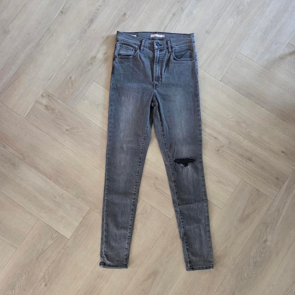 Levi's Mile High Super Skinny Jeans W29 Grijs, Ophalen of Verzenden, W28 - W29 (confectie 36), Grijs, Gedragen
