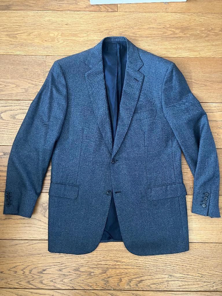 Brioni boterzacht wol colbert blauwgrijs maat 52, Maat 52/54 (L), Blauw, Ophalen of Verzenden, Zo goed als nieuw