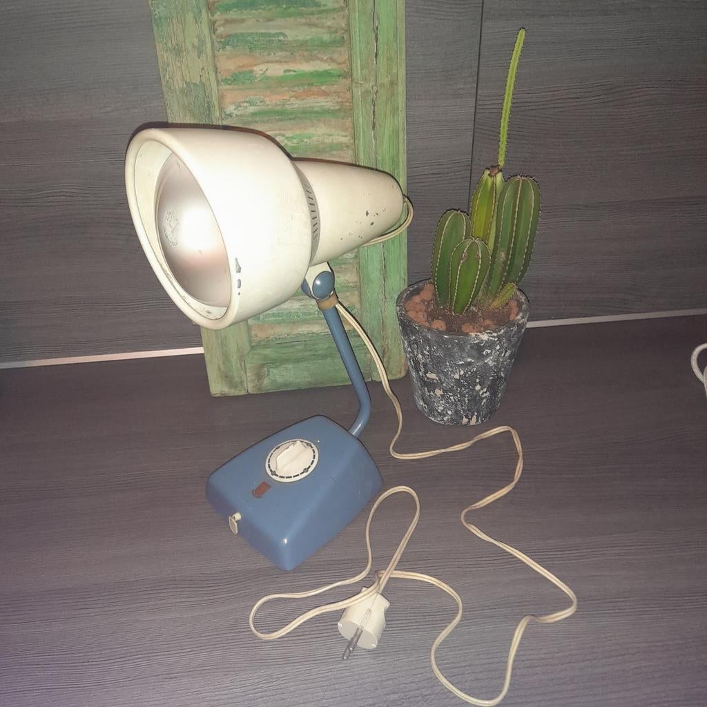 3 vintage lampen waaronder 2 Philips medische lampen, Verzamelen, Ophalen of Verzenden