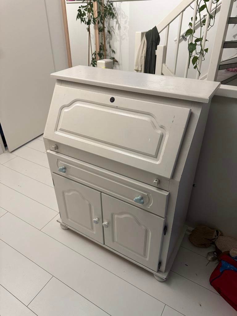 Wit secretaire / bureau, Ophalen, Gebruikt