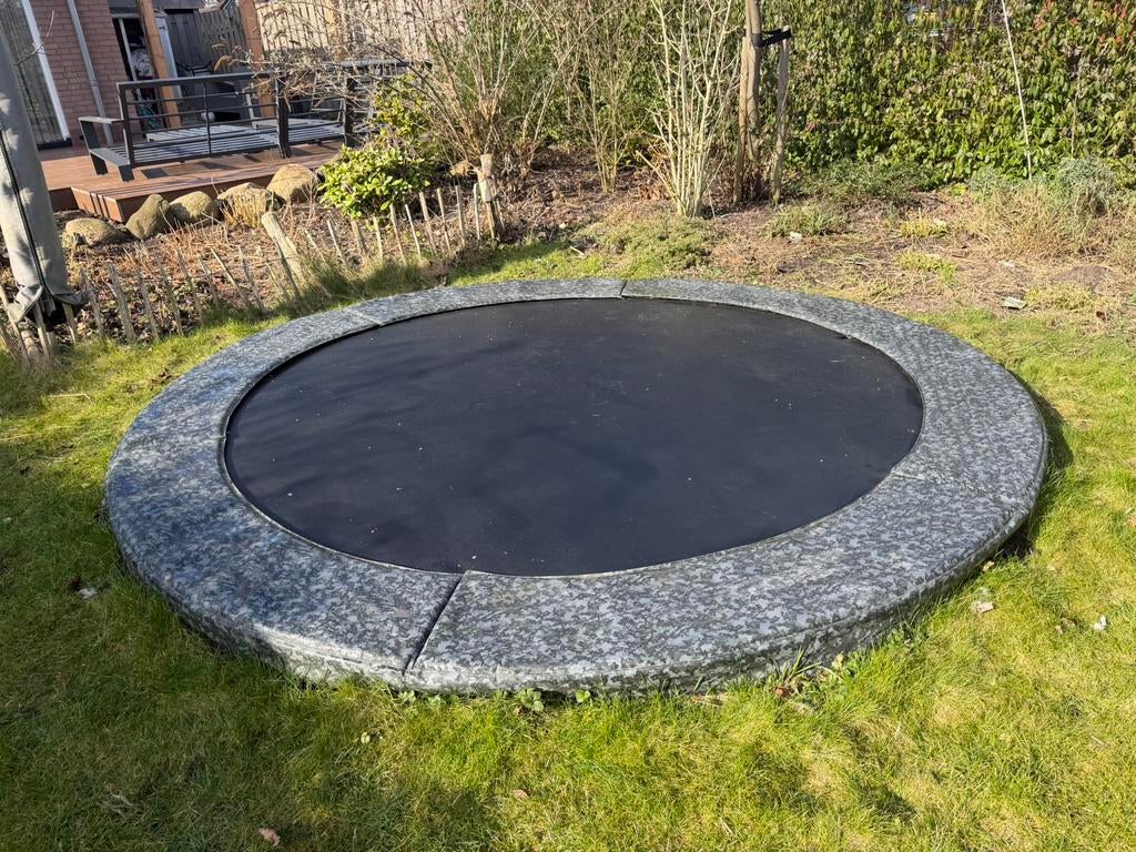 Inground trampoline 305 cm diameter, Kinderen en Baby's, Speelgoed | Buiten | Trampolines, Ophalen, Gebruikt
