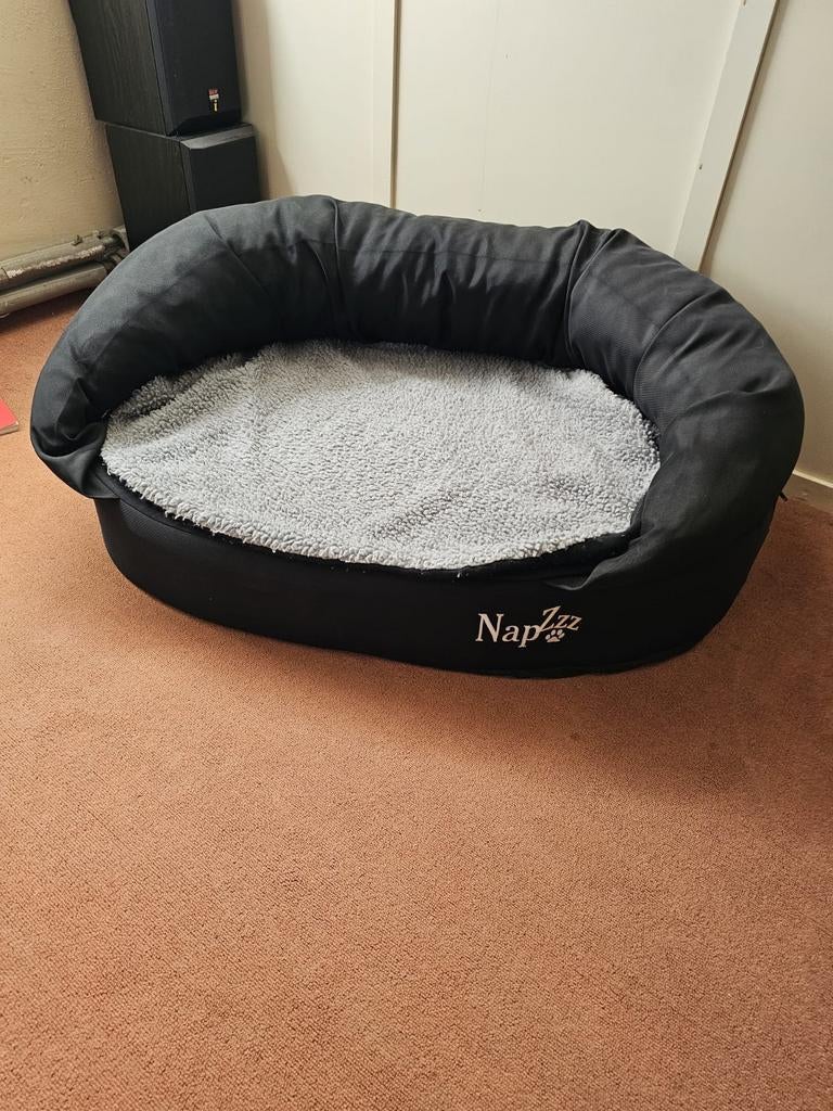 Nappzzz zwarte orthopedische hondenmand zgan, Ophalen, Zo goed als nieuw, Stof