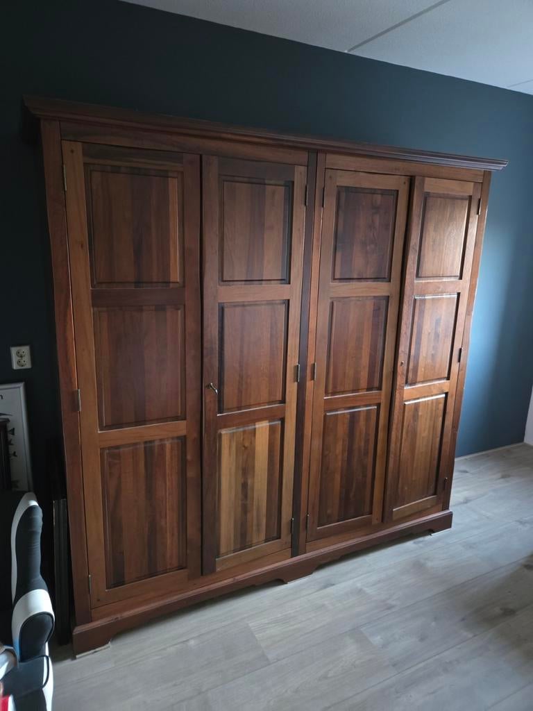 Grote kast kledingkast legkast linnenkast demontabel, Ophalen, Gebruikt, Tweepersoons