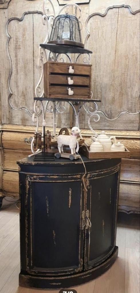 Charmante Clayre&Eef hoekkast, (Nieuw), Antiek en Kunst, Curiosa en Brocante, Ophalen of Verzenden