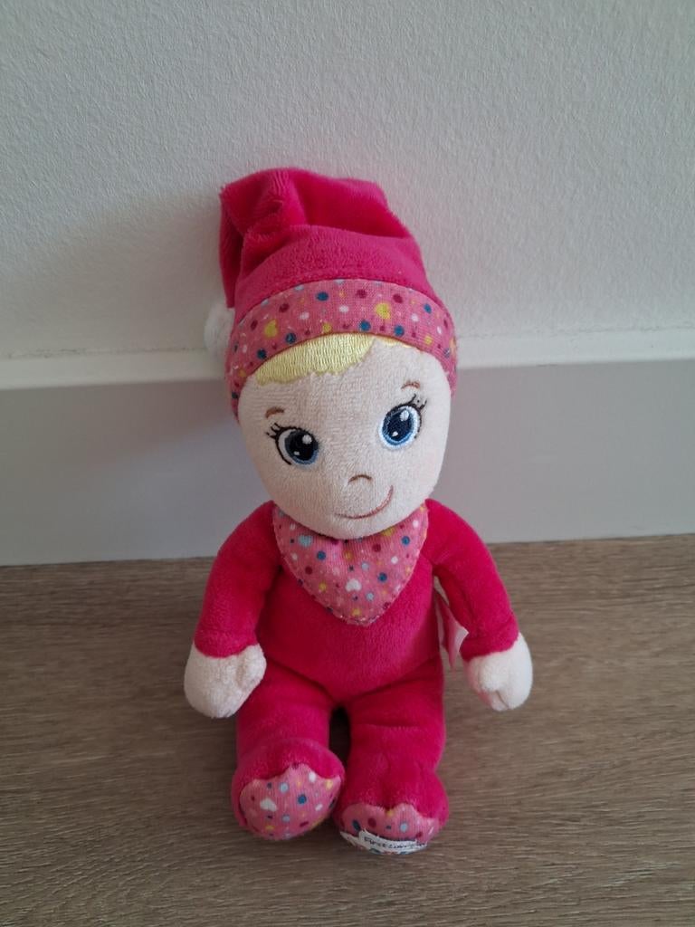 Knuffel popje First Love Baby Born donkerroze mini K9744, Ophalen of Verzenden, Zo goed als nieuw, Overige typen