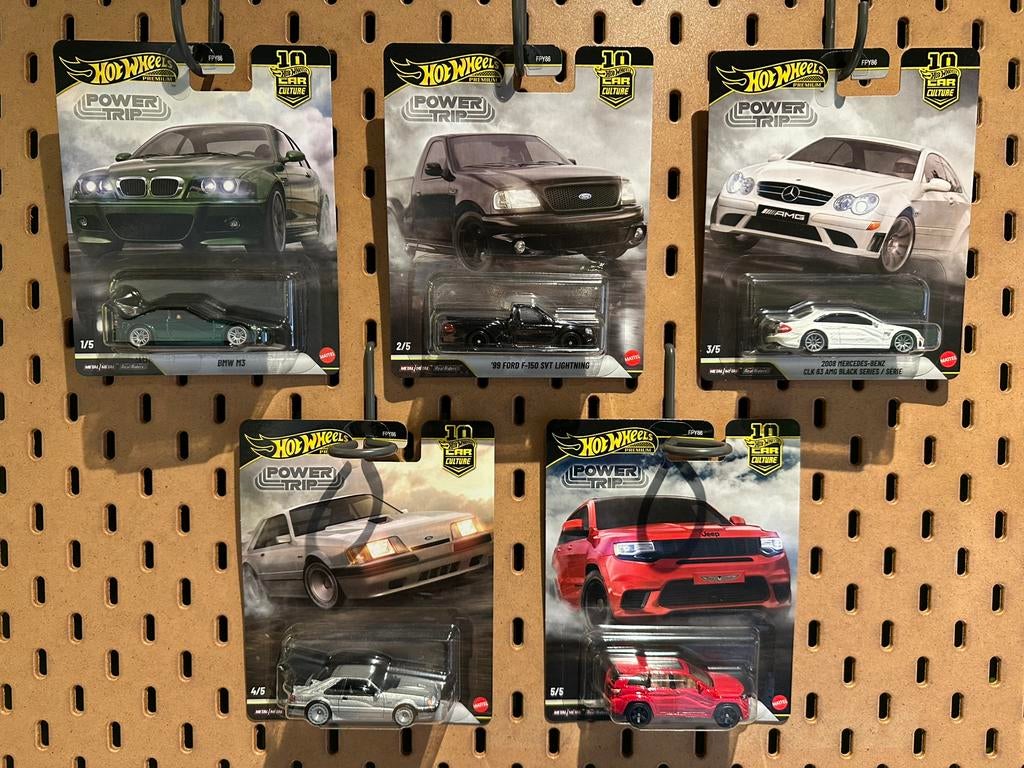 Hot wheels power trip premium 5 car set, Hobby en Vrije tijd, Ophalen of Verzenden, Nieuw, Auto