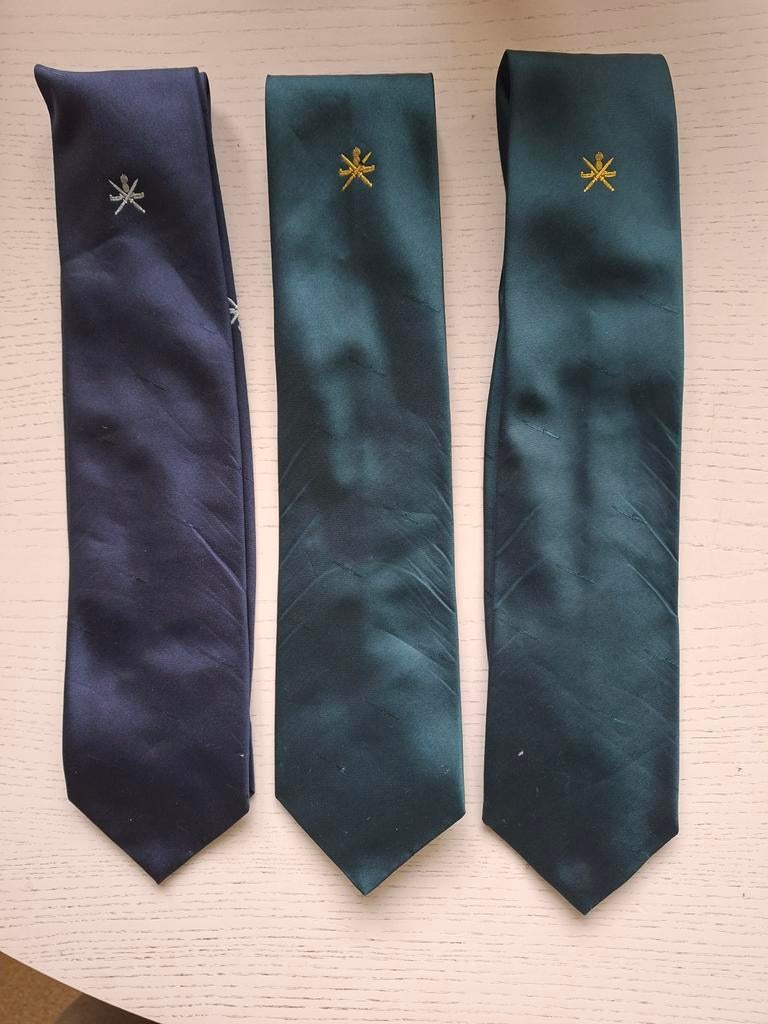 3x Korps Commando Troepen stropdassen/ KCT, Ophalen of Verzenden, Landmacht, Nederland, Embleem of Badge