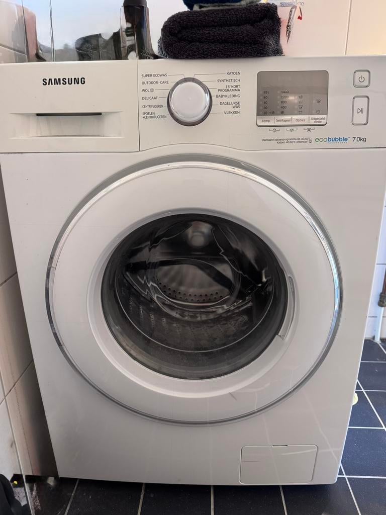 Samsung Eco Bubble 7kg, Ophalen, Gebruikt, Voorlader, 85 tot 90 cm