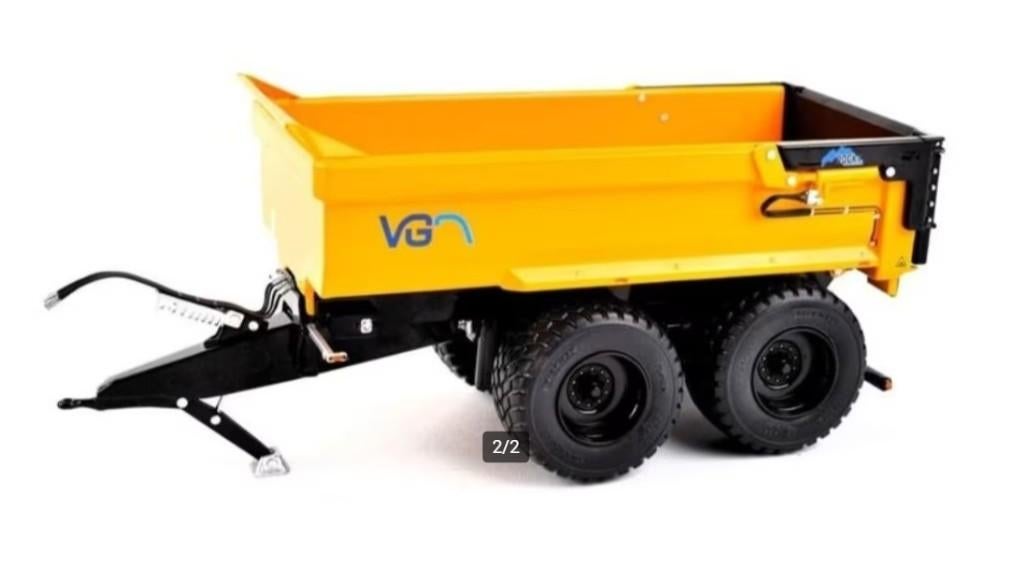 VGM Rocky tipping trailer yellow/ black - AT Collections, Hobby en Vrije tijd, Modelauto's | 1:32, Ophalen of Verzenden, Nieuw