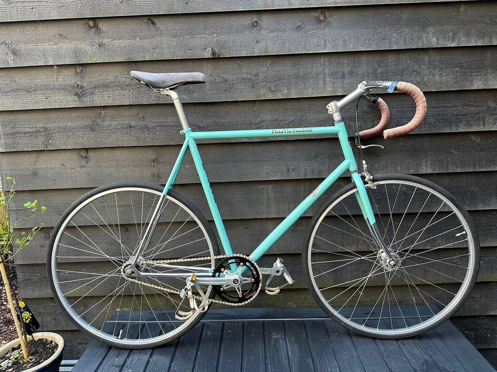 Bianchi via condotti - 61 cm single speed / fixed gear, Staal, Heren, Zo goed als nieuw, 61 tot 65 cm