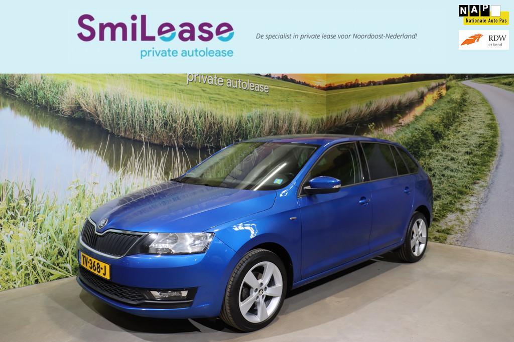 Skoda Rapid Spaceback 1.0 TSI Greentech | Cruise | Climate |, Gebruikt, Euro 6, Blauw, 49 €/maand