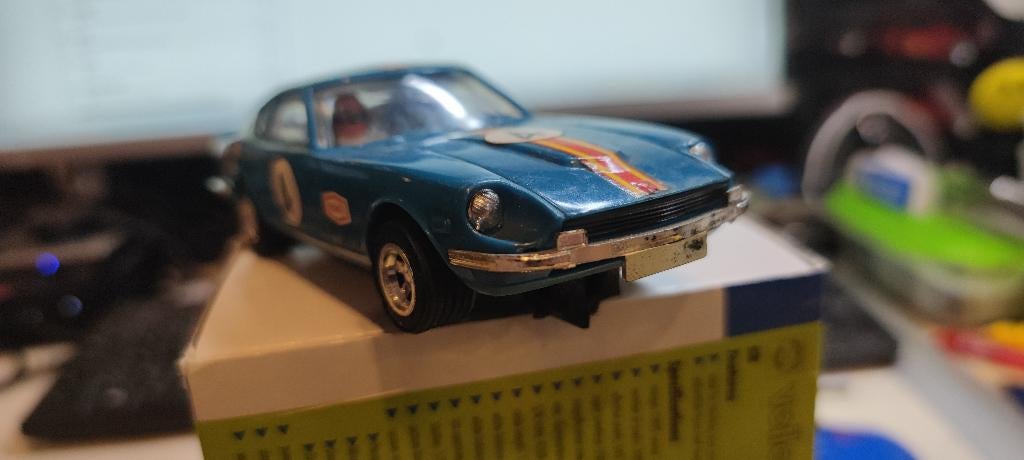 scalextric datsun, Ophalen of Verzenden, Gebruikt, Elektrisch, Overige merken