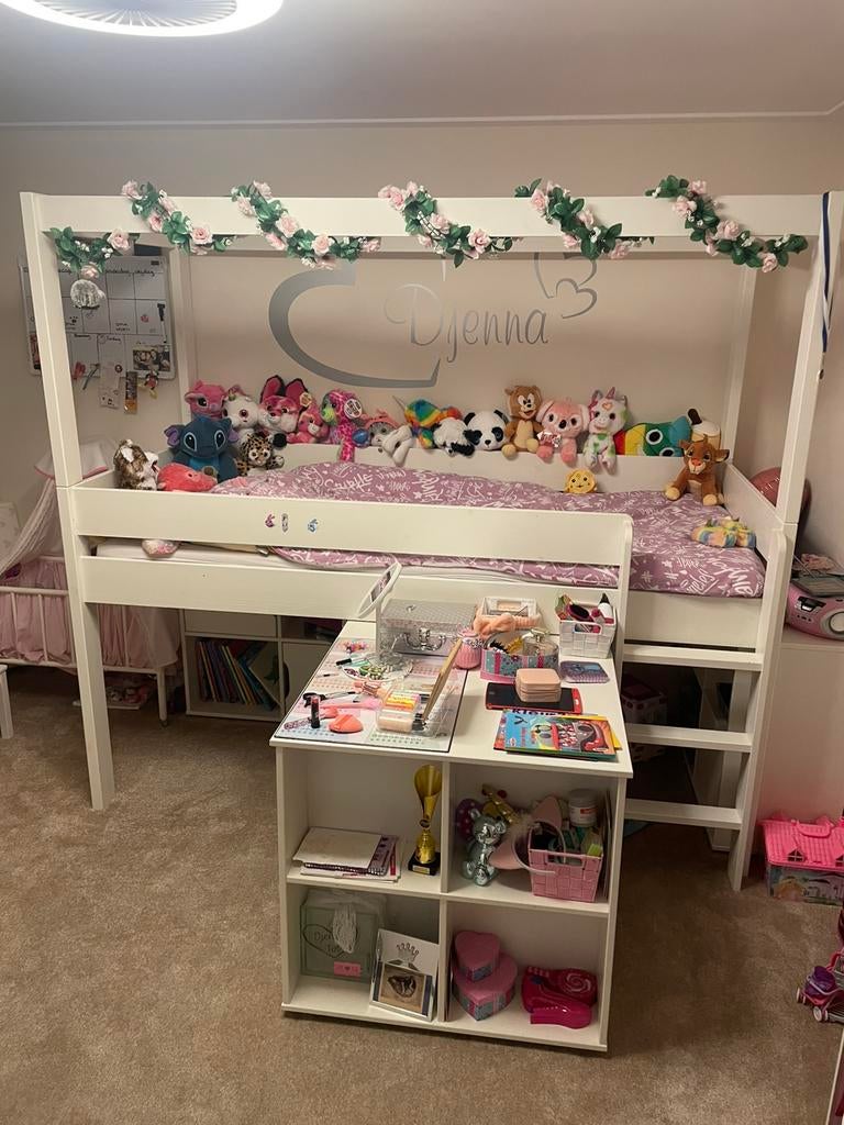 Hoogslaper, Kinderen en Baby's, Kinderkamer | Stapelbedden en Hoogslapers, Ophalen of Verzenden, Zo goed als nieuw, Hoogslaper