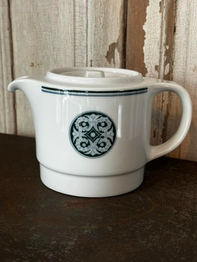 Vintage porseleinen MOSA Maastricht Symphony Rosette theepot, Ophalen of Verzenden