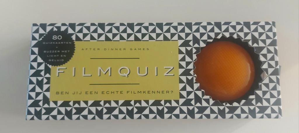 Filmquiz met buzzer - Leuk en gezellig spel, Vijf spelers of meer, Ophalen of Verzenden, Zo goed als nieuw, After Dinner Games