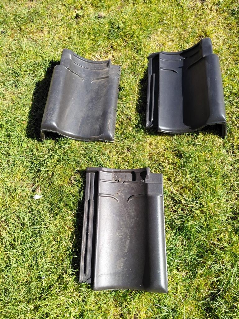 Koramic Narvik dakpannen, Tegelen, Doe-het-zelf en Verbouw, Dakpannen en Dakbedekking, Ophalen, Steen of Klei, Zwart, 15 m² of meer