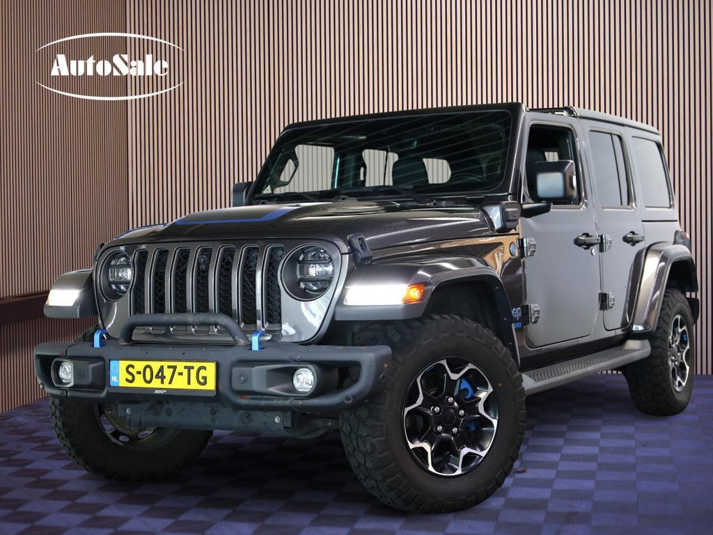 Jeep Wrangler Unlimited 4XE 380 PHEV RUBICON CARPLAY LEER LE, Auto's, Jeep, Automaat, 1995 cc, 4 cilinders, Cabriolet
