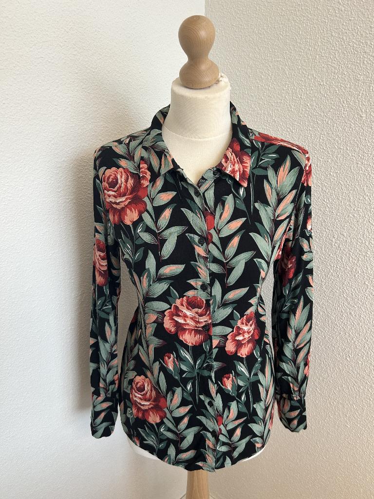 King Louie maat 38 bloemen blouse 47, Kleding | Dames, Maat 38/40 (M), Ophalen of Verzenden, Zo goed als nieuw, King Louie