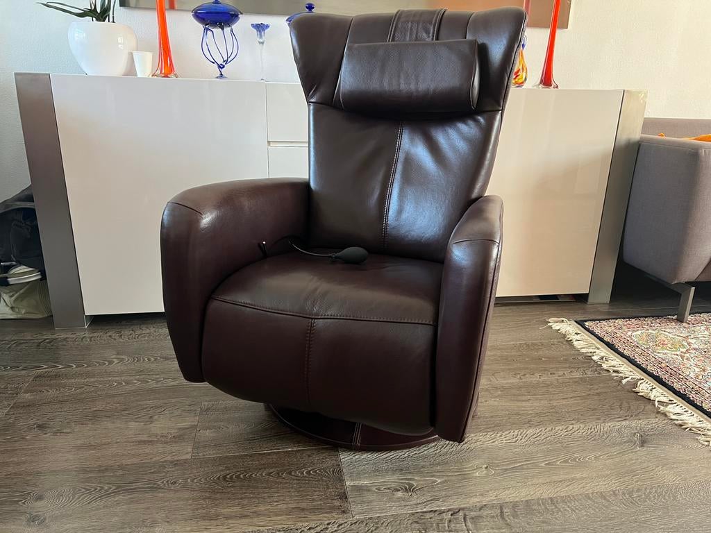 Prominent Relaxfauteuil/relaxstoel/relax fauteuil/fauteuil, Ophalen of Verzenden, Zo goed als nieuw, Leer, Stoel/fauteuil/relax/relaxfauteuil/relaxstoel/relax stoel