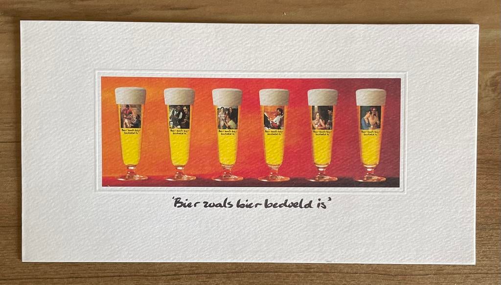 Uniek met serienummer Kunstglazen  Heineken, Ophalen of Verzenden, Zo goed als nieuw, Glas of Glazen, Heineken